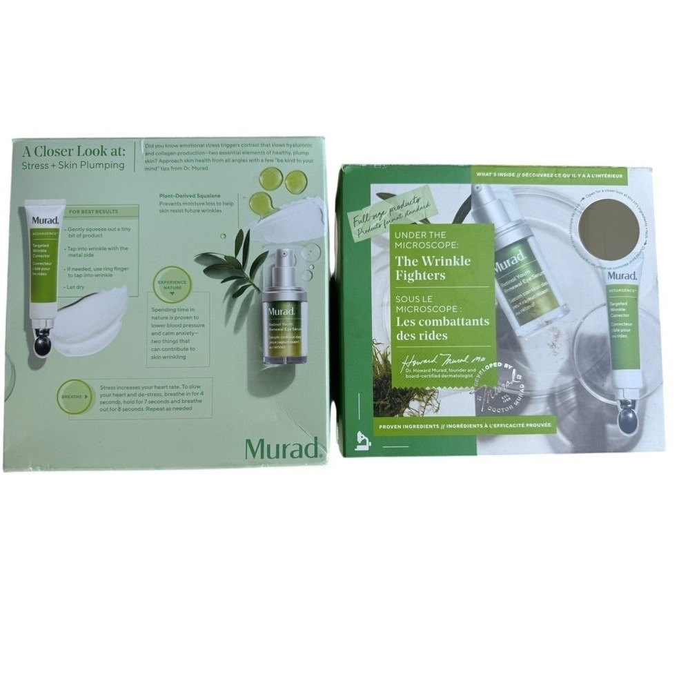 NIB Murad Skin Care Under the Microscope Wrinkle Fighters Sealed Discontinued